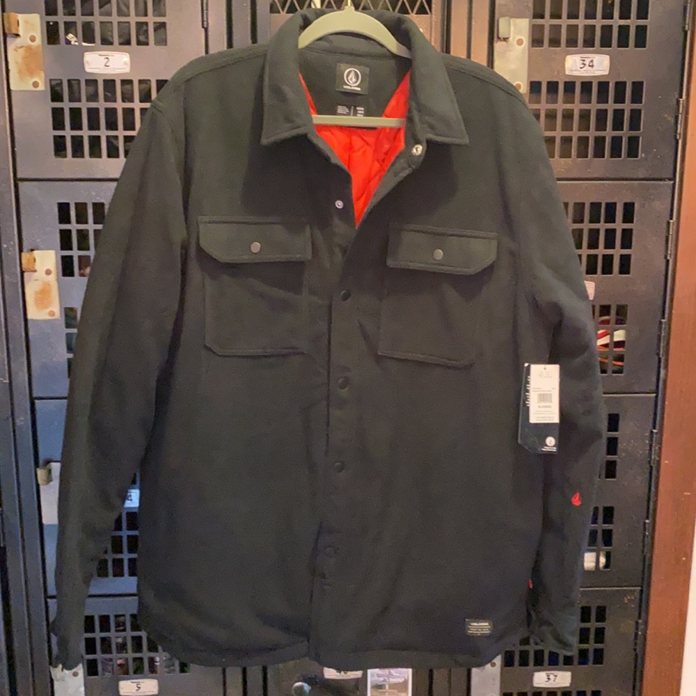 Volcom bower polar fleece shacket